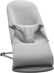 BabyBjorn Bouncer Bliss transat bebe gris position semi-inclinée