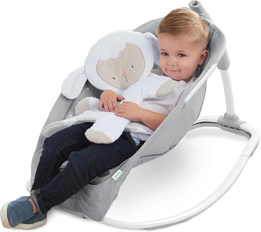 Ingenuity Cuddle Lamb transat bébé pas cher évolutif avec vibrations